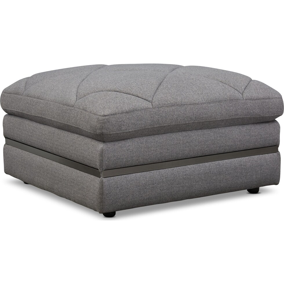 revel gray ottoman   