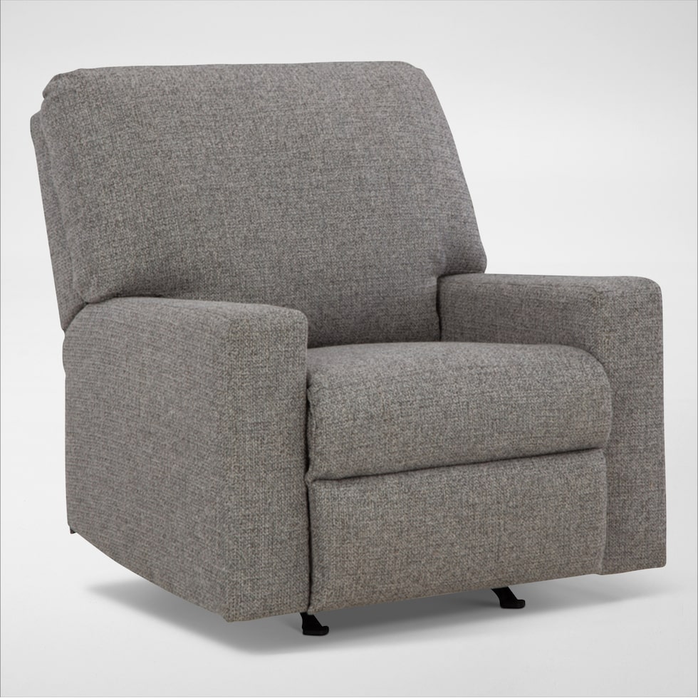 reydell gray recliner   