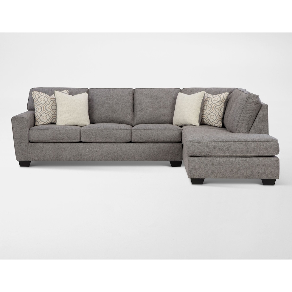 reydell gray sectional   
