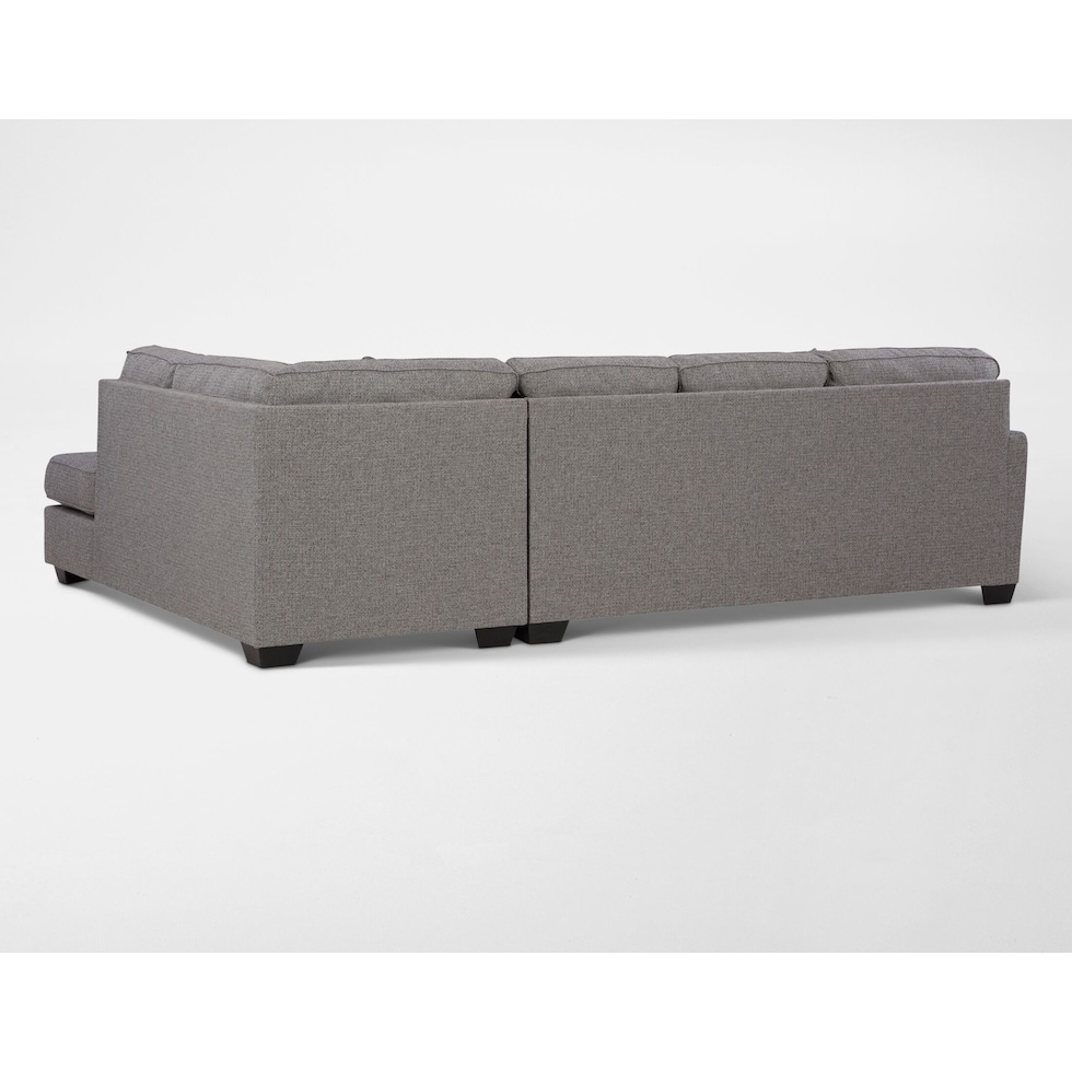 reydell gray sectional   