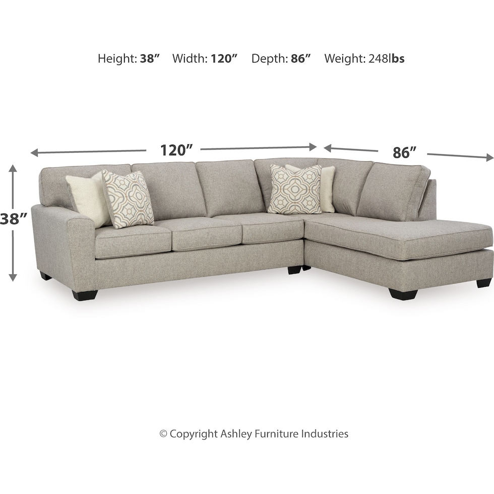 reydell neutral sectional   