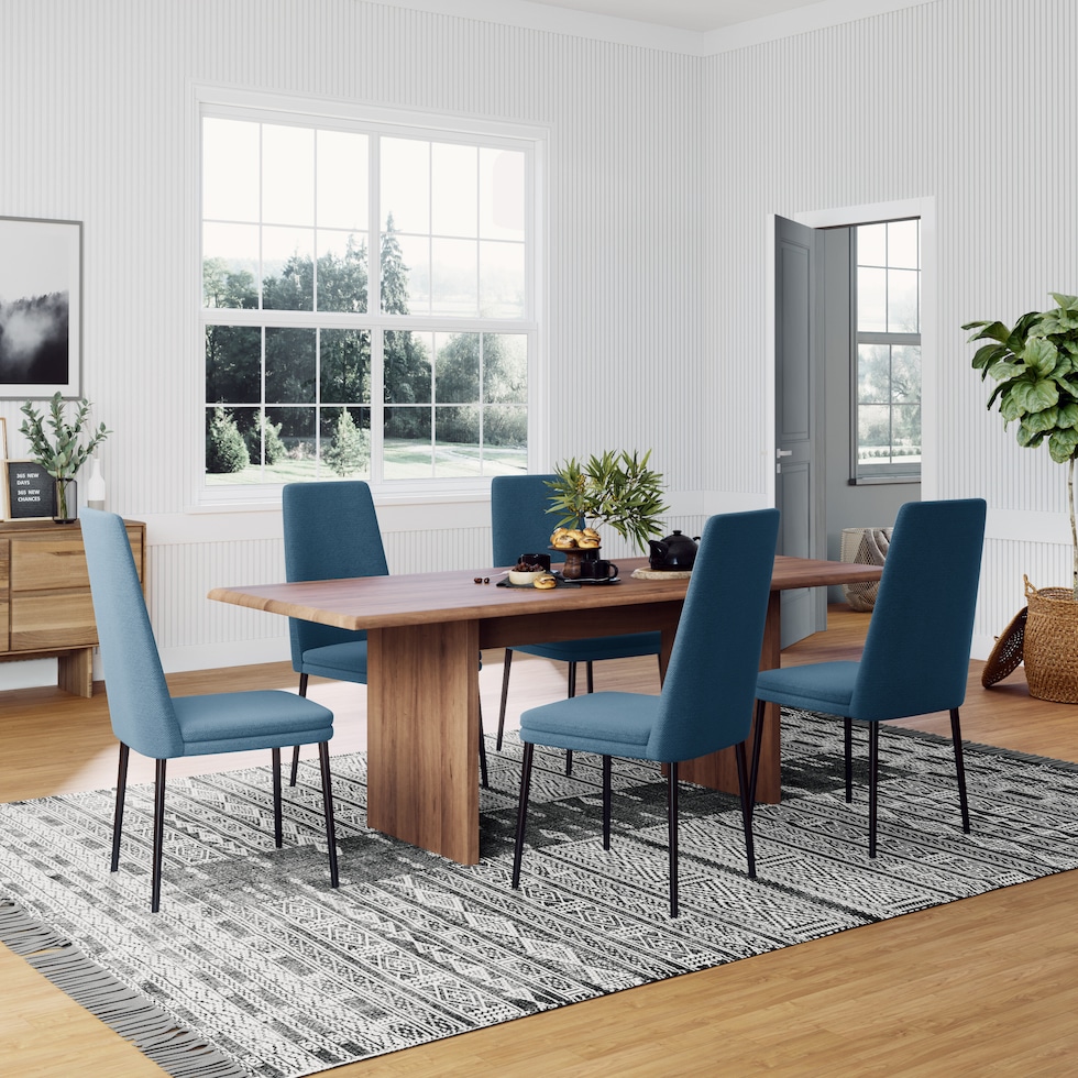 rhoda dark brown dining table   