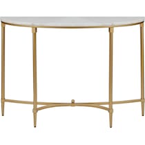 rhodes white gold console table   