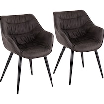 rhonda black dining chair   