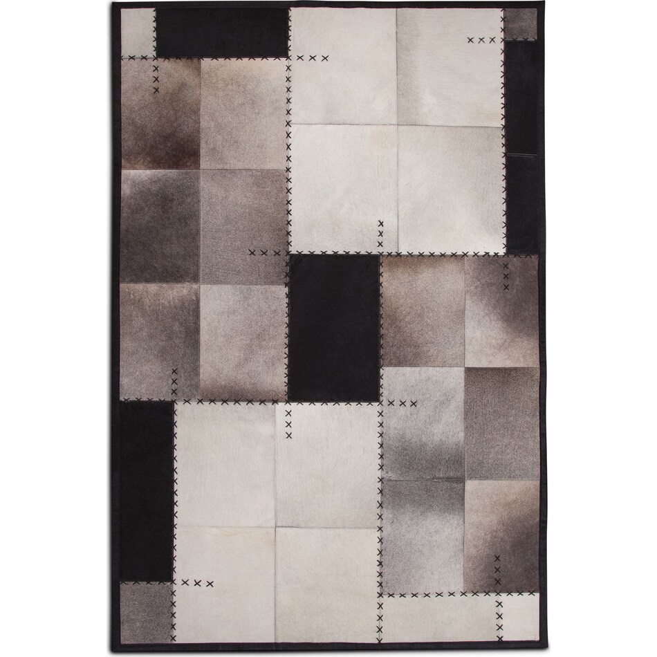 rhys black and ivory area rug  x    