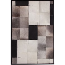 rhys black and ivory area rug  x    