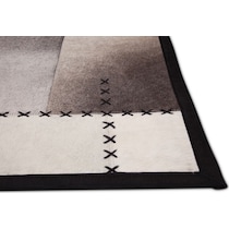 rhys black and ivory area rug  x    