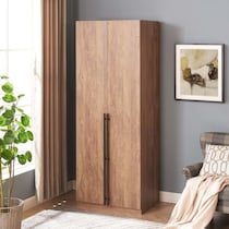 rian light brown wardrobe   