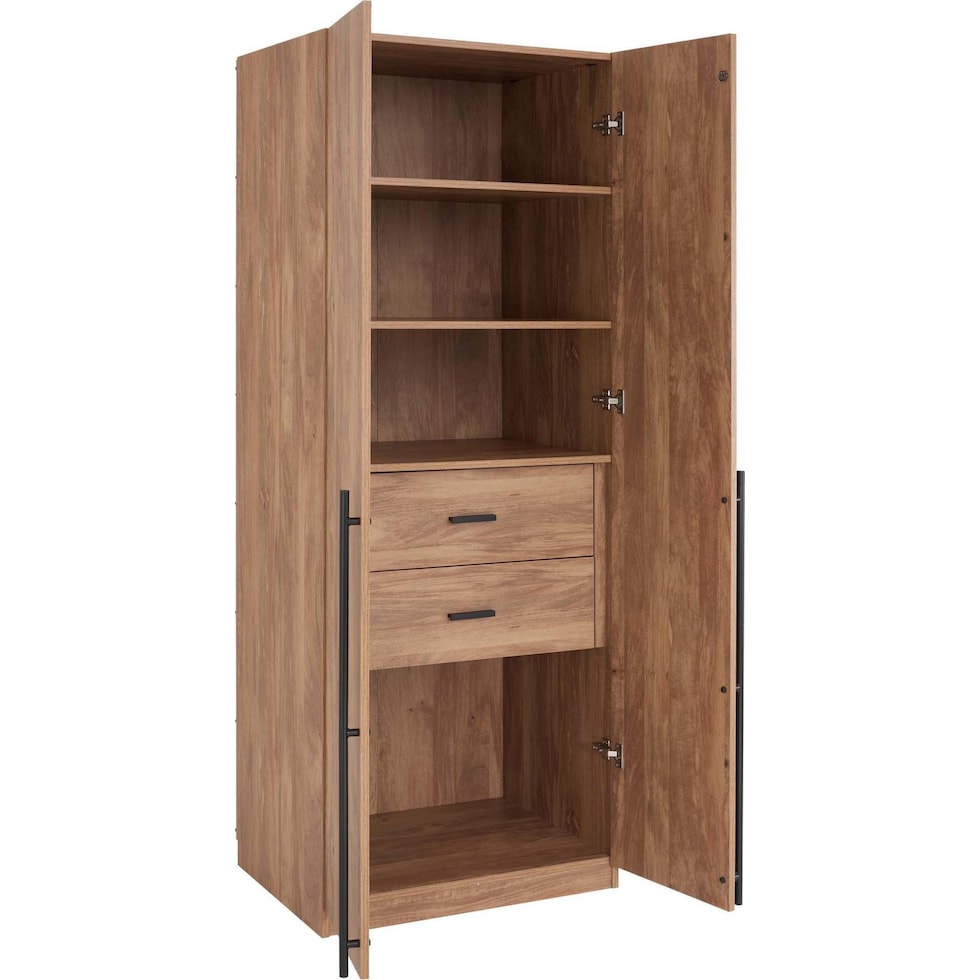 rian light brown wardrobe   