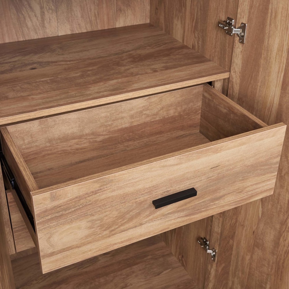 rian light brown wardrobe   