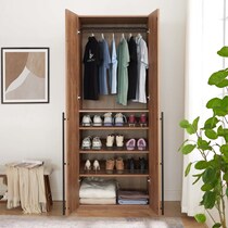 rian light brown wardrobe   