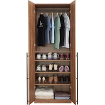 rian light brown wardrobe   