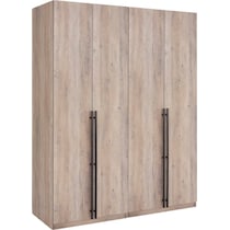 rian light brown wardrobe   