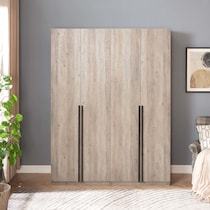 rian light brown wardrobe   