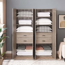 rian light brown wardrobe   