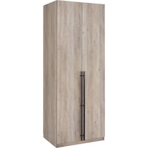 rian light brown wardrobe   