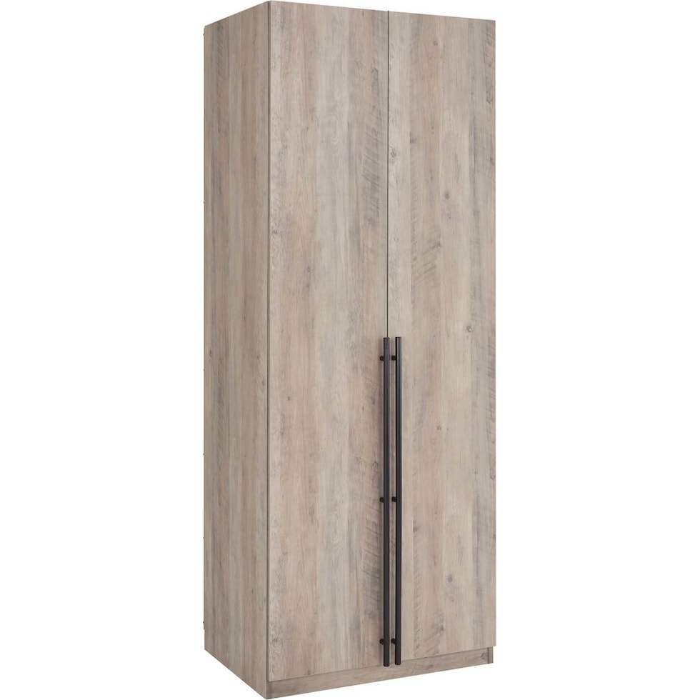 rian light brown wardrobe   