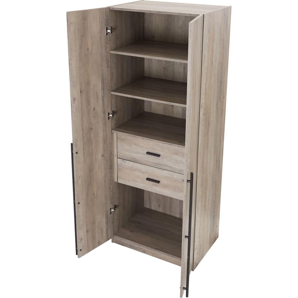 rian light brown wardrobe   