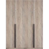 rian light brown wardrobe   