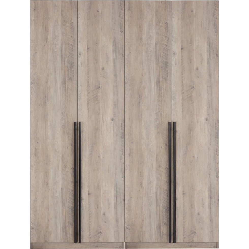 rian light brown wardrobe   