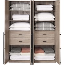 rian light brown wardrobe   