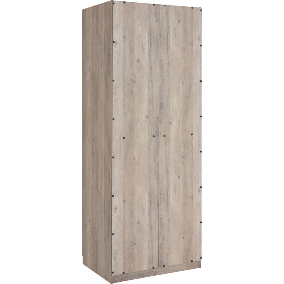 rian light brown wardrobe   