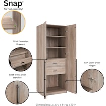 rian light brown wardrobe   