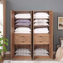 rian light brown wardrobe   