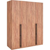 rian light brown wardrobe   