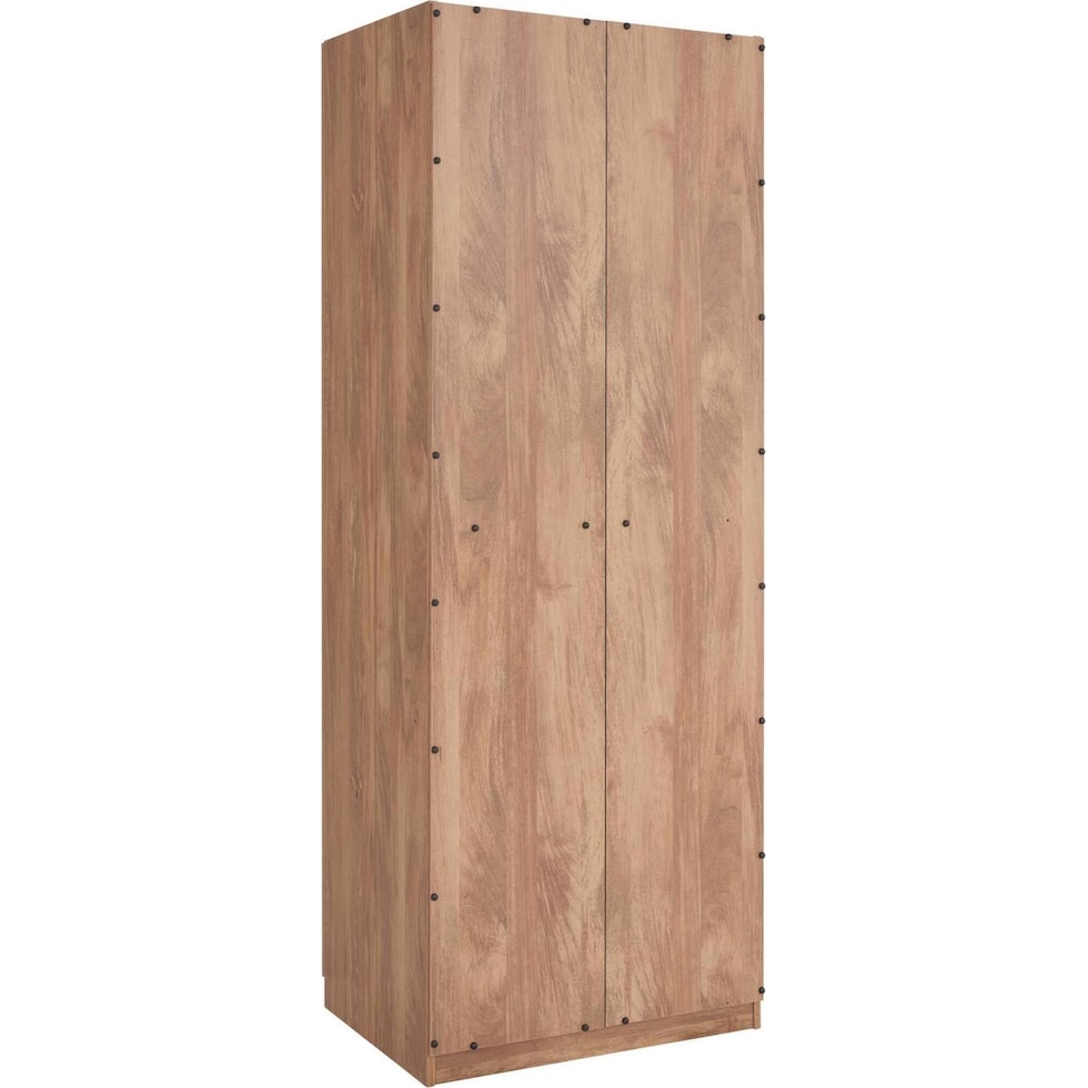 rian light brown wardrobe   