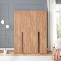rian light brown wardrobe   