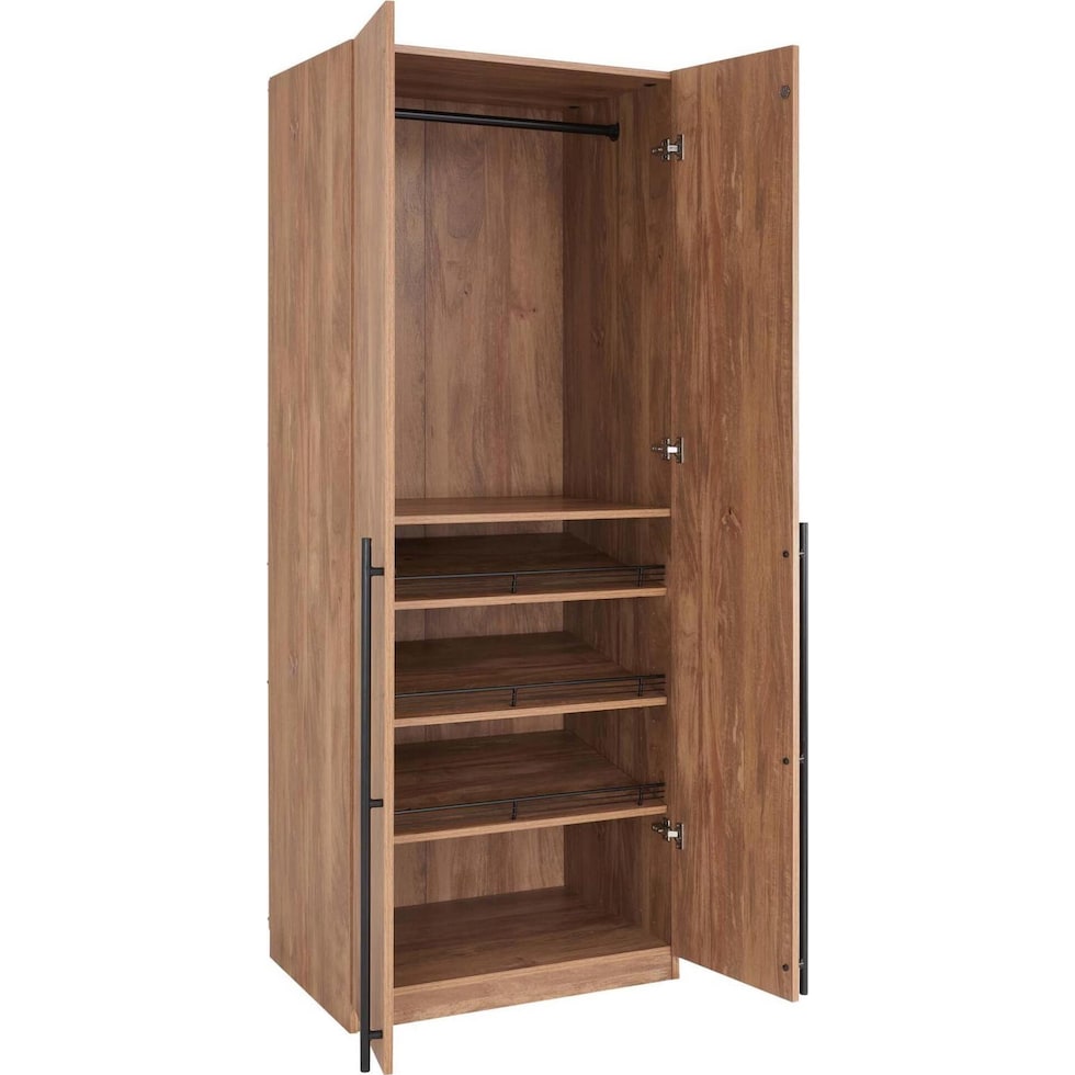 rian light brown wardrobe   