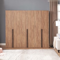 rian light brown wardrobe   