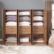 rian light brown wardrobe   