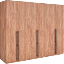 rian light brown wardrobe   