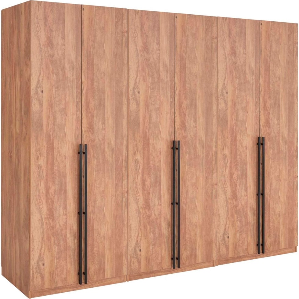 rian light brown wardrobe   