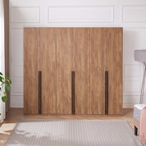 rian light brown wardrobe   