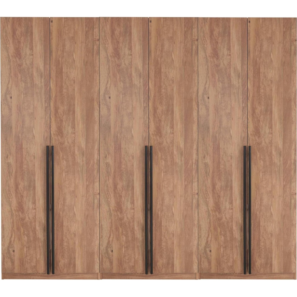 rian light brown wardrobe   