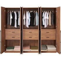 rian light brown wardrobe   