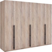 rian light brown wardrobe   