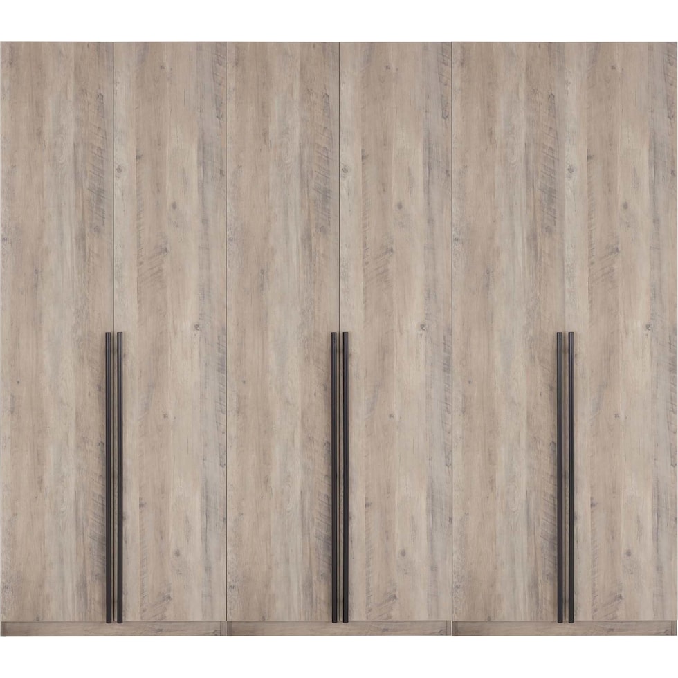 rian light brown wardrobe   