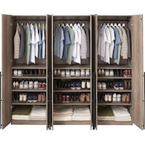 rian light brown wardrobe   