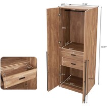 rian light brown wardrobe   