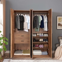 rian light brown wardrobe   