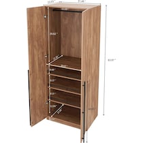rian light brown wardrobe   