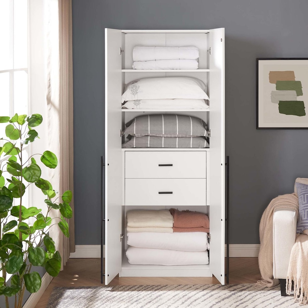 rian white wardrobe   