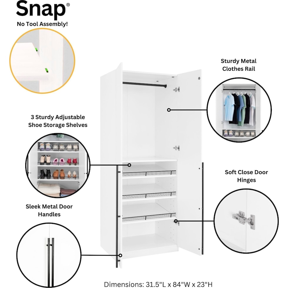 rian white wardrobe   
