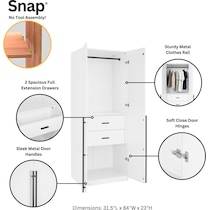 rian white wardrobe   