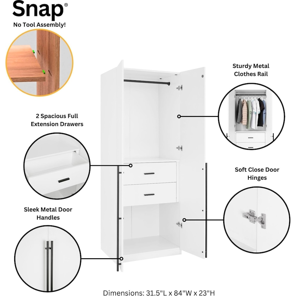 rian white wardrobe   