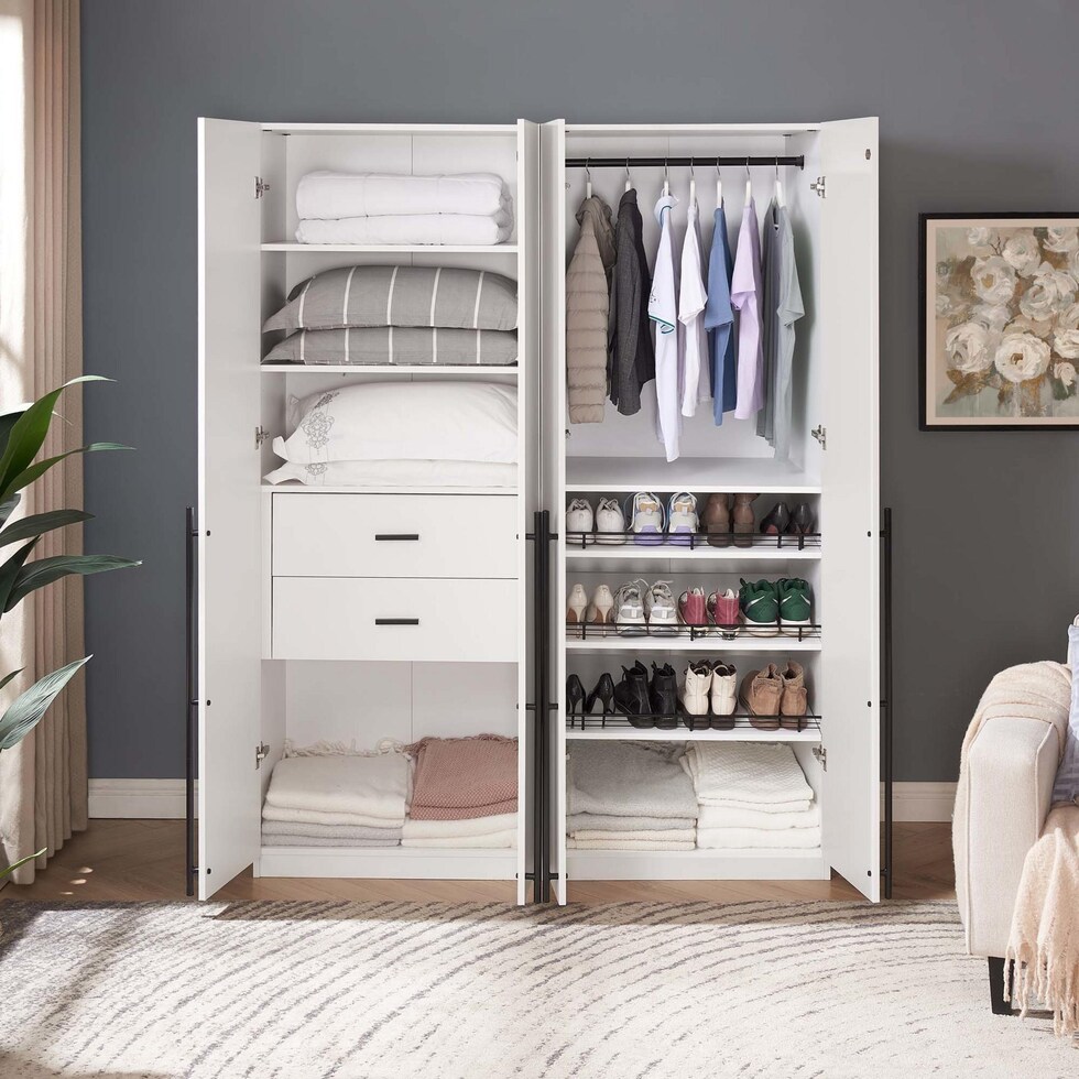 rian white wardrobe   